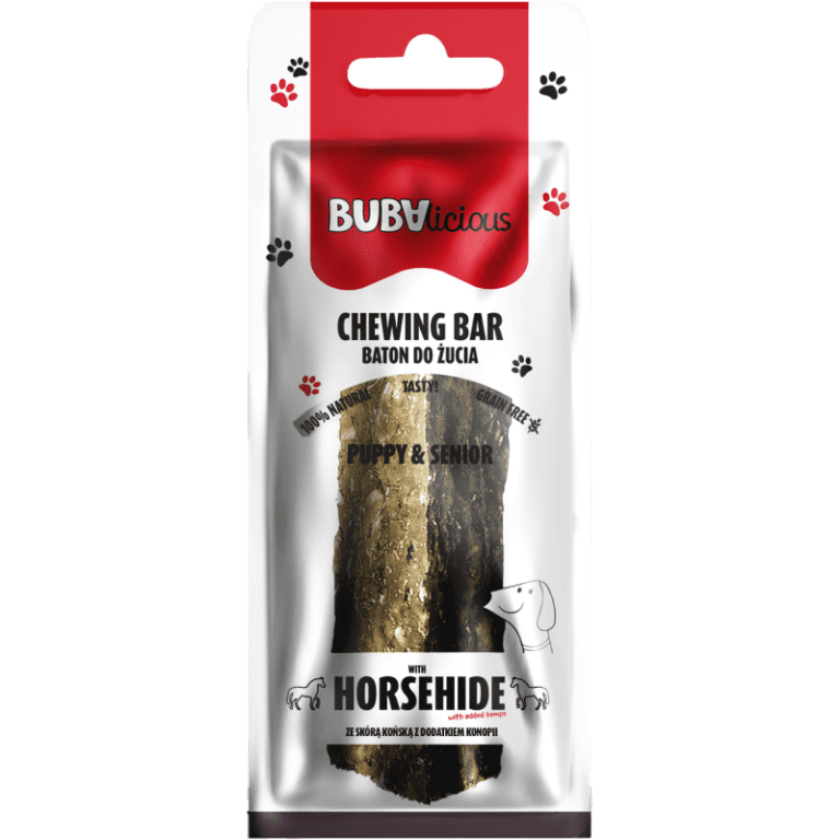 BUBAlicious More Meat Baton z dodatkiem koniny i konopi 12cm