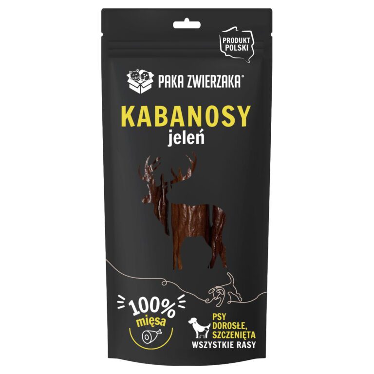 Kabanosy jeleń 3 szt (80g) – Paka Zwierzaka