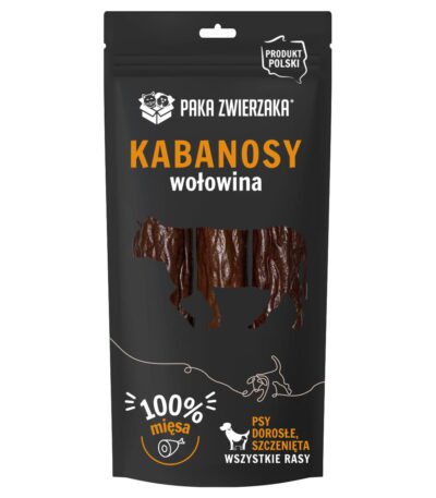 Kabanosy wołowina 3 szt (80g) – Paka Zwierzaka