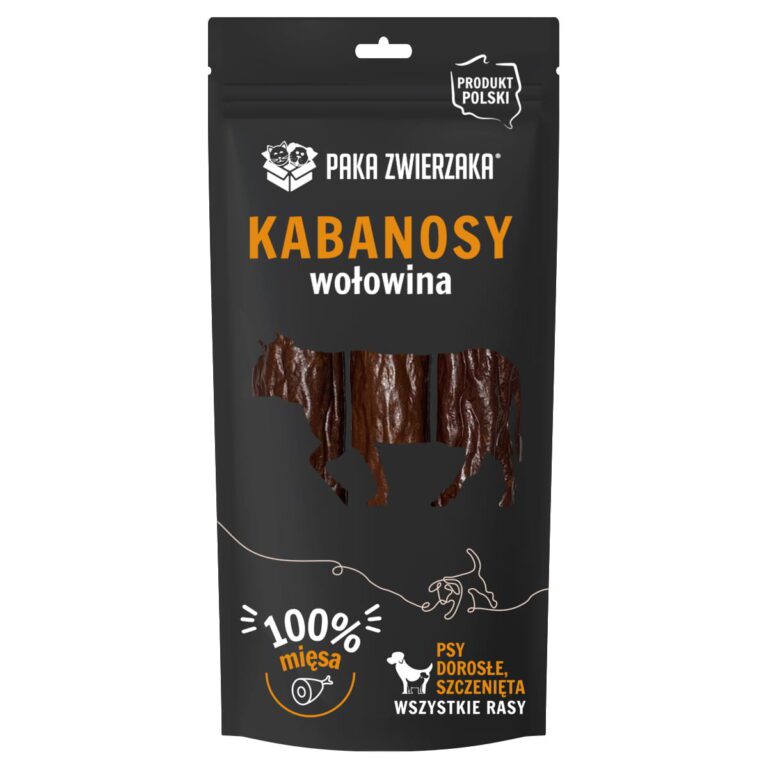 Kabanosy wołowina 3 szt (80g) – Paka Zwierzaka