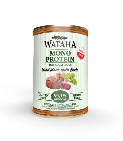 WATAHA MONO PROTEIN ADULT DOG 94,4% DZIK Z BURAKAMI 400G