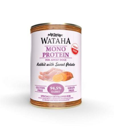WATAHA MONO PROTEIN ADULT DOG 94,5% KRÓLIK Z BATATAMI 400G