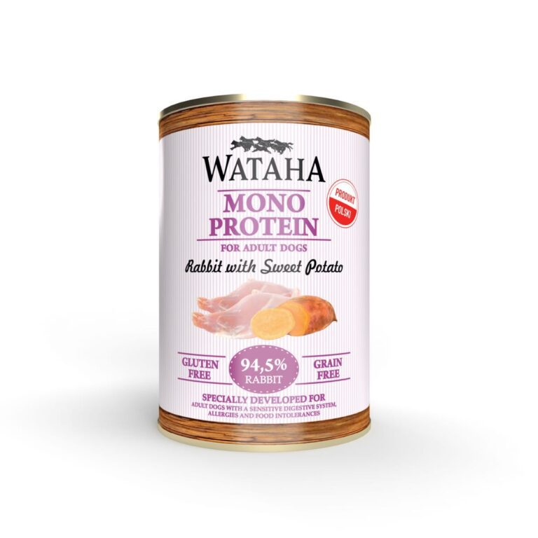 WATAHA MONO PROTEIN ADULT DOG 94,5% KRÓLIK Z BATATAMI 400G