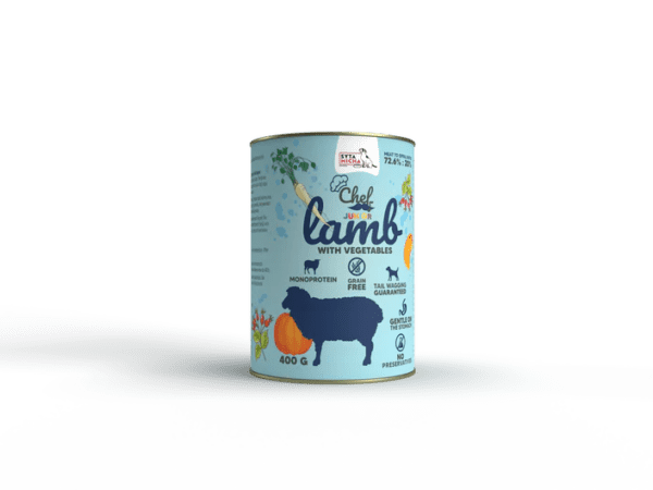 Syta Micha Karma mokra dla psa Jagnięcina z warzywami JUNIOR 400g