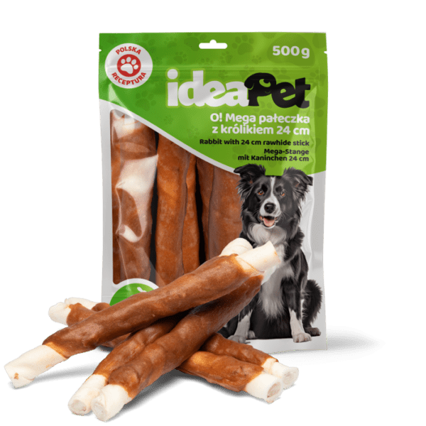ideaPet Mega pałeczka z królikiem 24cm 500g