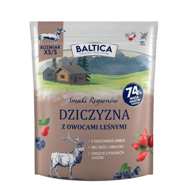 BALTICA SMAKI REGIONÓW Dziczyzna z owocami leśnymi XS/S 1kg