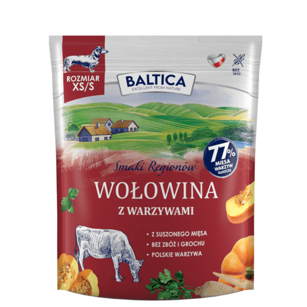 BALTICA SMAKI REGIONÓW Wołowina z warzywami XS/S 1kg