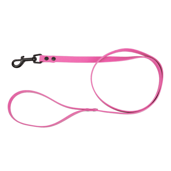 Smycz dla psa z wytrzymałej gumy, różowy, 16mm/1,2m