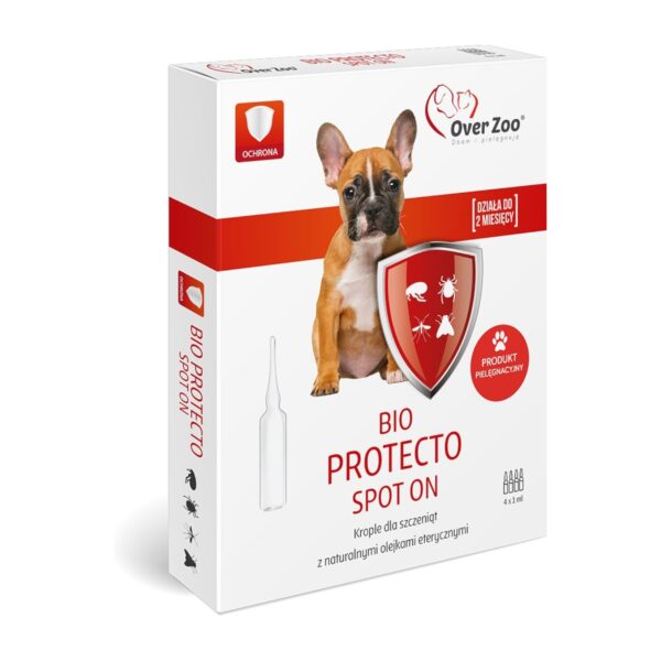 Preparat dla szczeniąt przeciw pasożytom Bio Protecto Spot On - Over Zoo