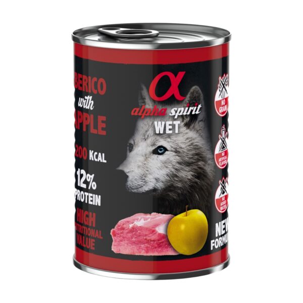 Karma mokra dla psa Alpha Spirit Iberico with Apple 400 g