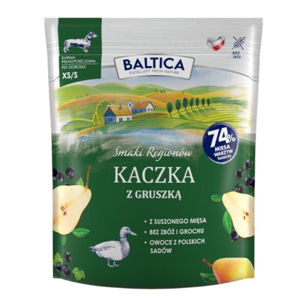 ADULT Kaczka z gruszką XS/S 1kg - Baltica