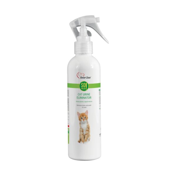 Cat Urine Eliminator 250 ml - usuwa plamy i zapach moczu kotów - Over Zoo