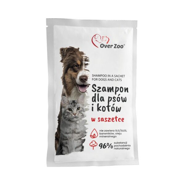 Szampon dla psów i kotów w saszetce 20 ml - Over Zoo