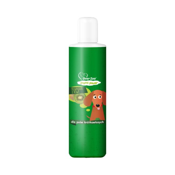 Szampon z kiwi dla psów krótkowłosych 200 ml - Over Zoo