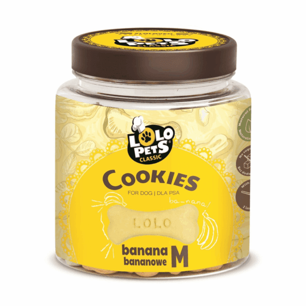 CIASTKA DLA PSA KOŚCI M BANANOWE W SŁOIKACH 210g