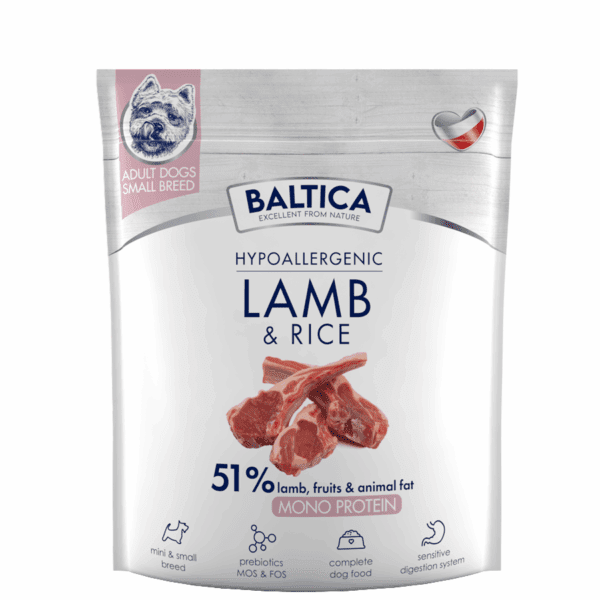 ADULT Lamb & rice / Jagnięcina z ryżem S 1kg - Baltica