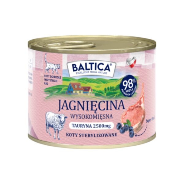 Karma mokra Kot dorosły Jagnięcina 185g - Baltica