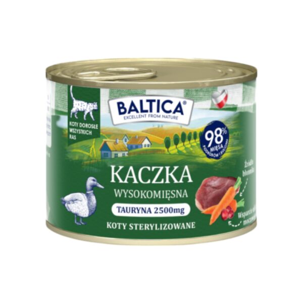 Karma mokra Kot dorosły Kaczka 185g - Baltica