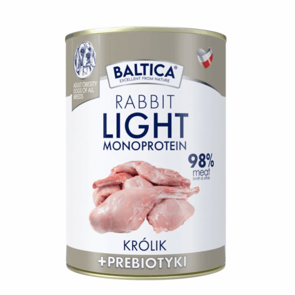 Karma mokra Nutraceutic Rabbit Mono Light 400g - Baltica