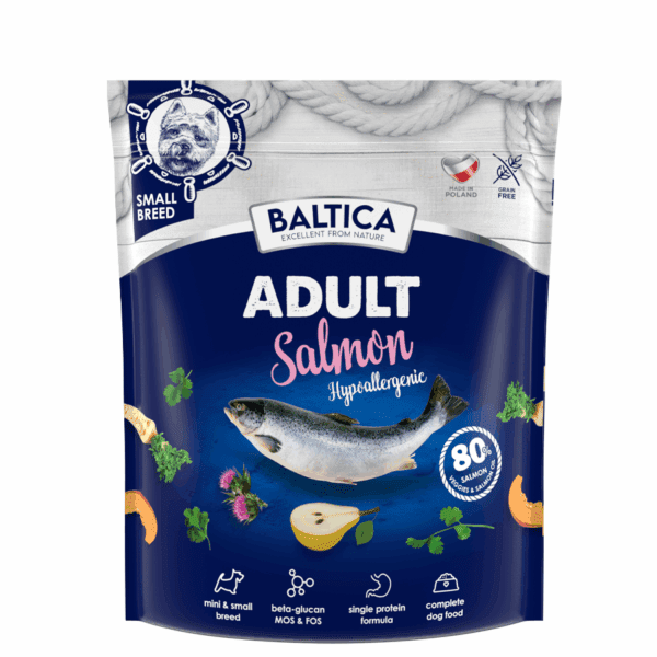 ADULT Salmon Hypoallergenic / hipoalergiczna z łososia dla dorosłych XS/S 1kg - Baltica